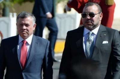 ملك المغرب يقيم استقبالا رسميا للعاهل الأردنيّ