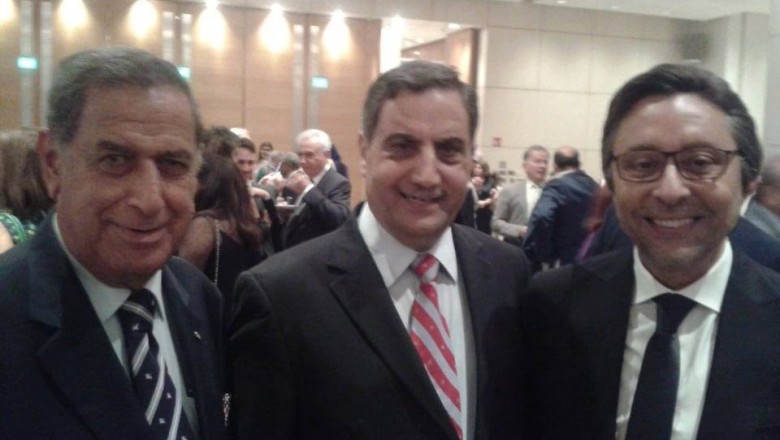  السفير المغربي باليونان السيد سمير الدهر يحضر حفل استقبال بفندق هيلتون بمناسبة العيد الوطني للمملكة العربية السعودية. 