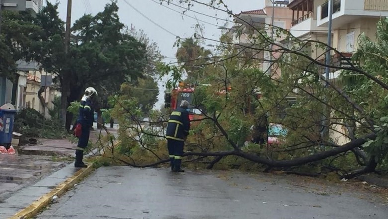 الإعصار يضرب اليونان  بدءا من جنوب غرب بيلوبونيسو