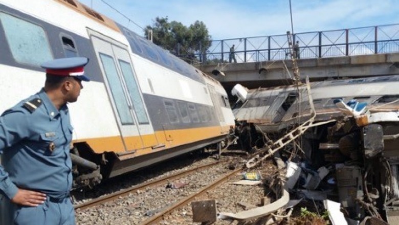 7 قتلى و90 جريحا 15 في حالات خطيرة في انقلاب قطار بسيدي أبو القنادل  بين سلا والقنيطرة